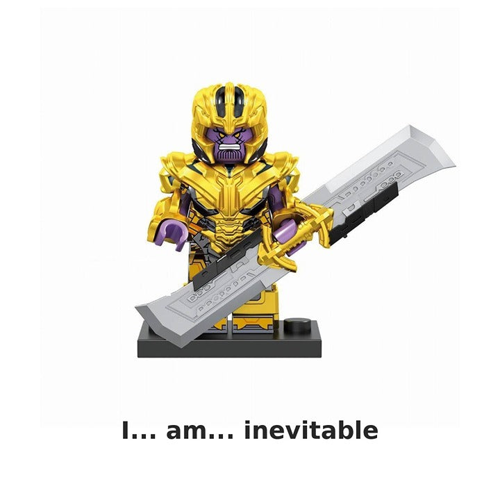 Thanos Endgame Big Fig with Double Blade / Minifigure / LEGO Compatible