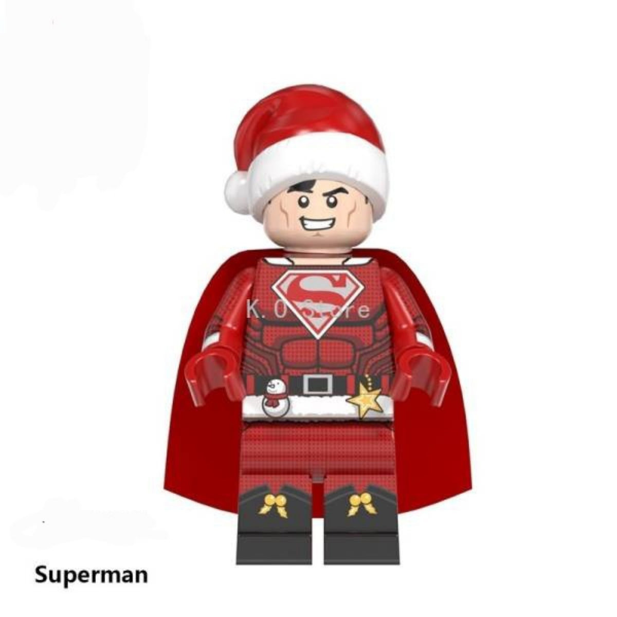 Christmas Superman / DC LEGO compatible minifigure