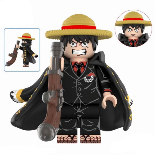 Luffy / Gangster / Gun / One Piece LEGO compatible minifigure