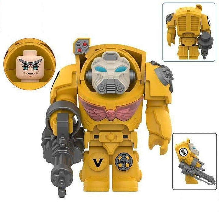 IF Space Marine / Yellow / Tabletop LEGO compatible minifigure