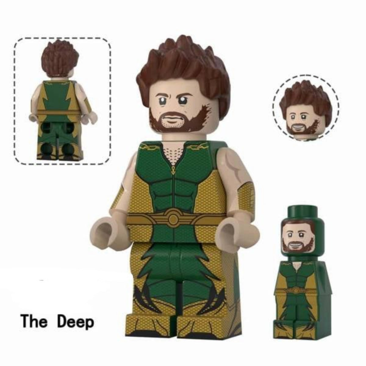 The Deep / The Boys / The Seven / 'm The Deep, prot LEGO compatible minifigure