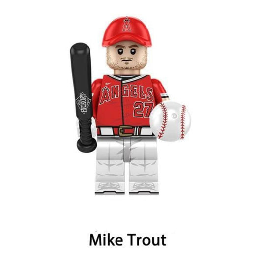 Mike Trout / Los Angeles Angels / MLB / Minifigure / LEGO Compatible