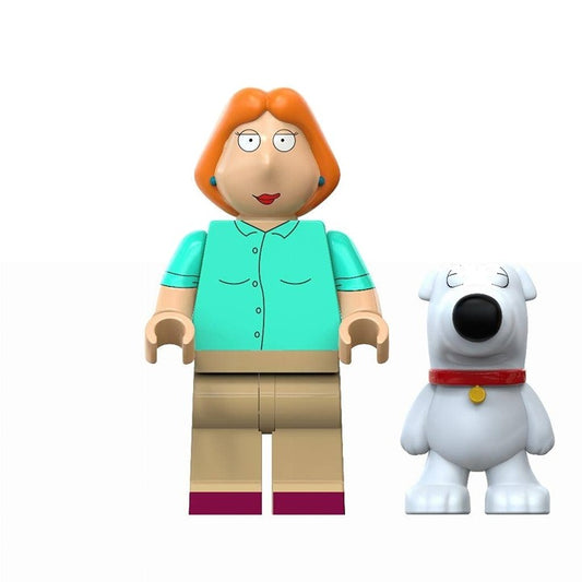 Lois Griffin / Teal Shirt / Brian / Family Guy LEGO compatible minifigure