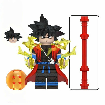 Goku / Saiyan / Red Cape / Dragon Ball / Minifigure / LEGO Compatible