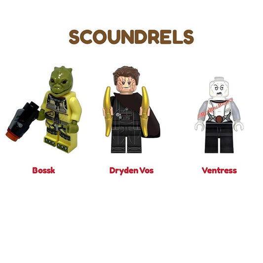 Star Wars Scoundrels Bossk Dryden Vos Ventress / Minifigure / LEGO Compatible