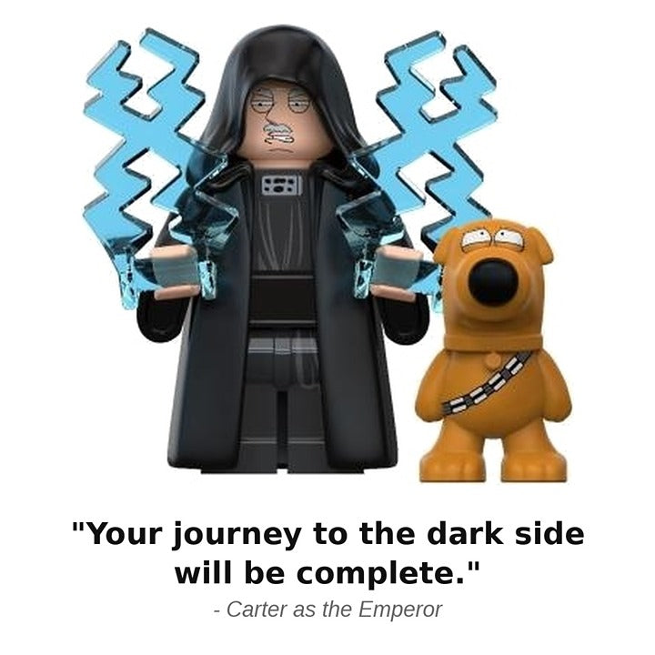 Carter as Emperor Palpatine Family Guy Star Wars Minifigure / LEGO Compatible