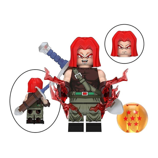 Xeno Trunks / Red Hair / Dragon Ball Heroes / Minifigure / LEGO Compatible