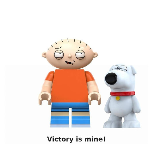 Stewie Griffin / Drunk / Brian / Family Guy / Minifigure / LEGO Compatible