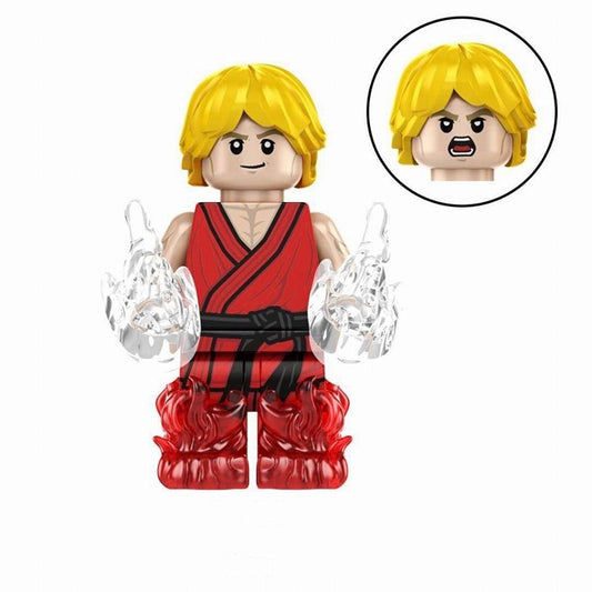 Ken Masters Street Fighter Red Gi / Minifigure / LEGO Compatible