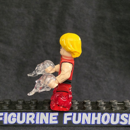 Ken Masters Street Fighter Red Gi / Minifigure / LEGO Compatible