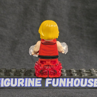 Ken Masters Street Fighter Red Gi / Minifigure / LEGO Compatible