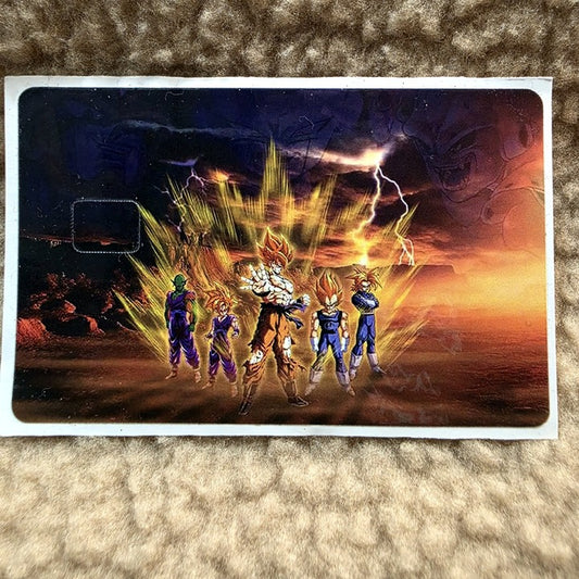 Super Saiyan Group Card Skin Sticker