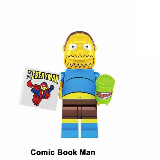 Comic Book Man / Comic & Drink / The Simpsons LEGO compatible minifigure
