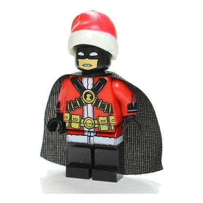Christmas Red Robin / Santa Hat / DC / Minifigure / LEGO Compatible