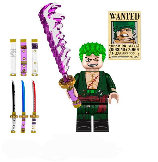 Zoro / Bounty Poster / One Piece LEGO compatible minifigure