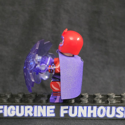 Magneto X-Men 97 with Cape and Helmet / Minifigure / LEGO Compatible