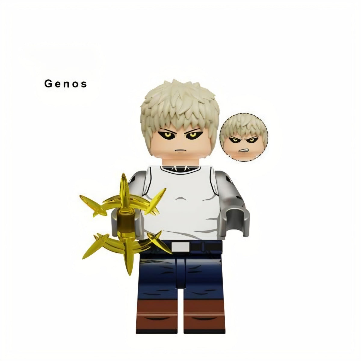Genos / One Punch Man / Demon Cyborg / Anime LEGO compatible minifigure