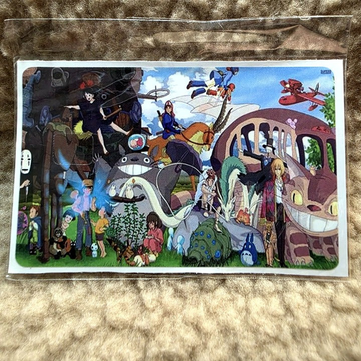 Ghibli Collage Credit Card Skin Sticker