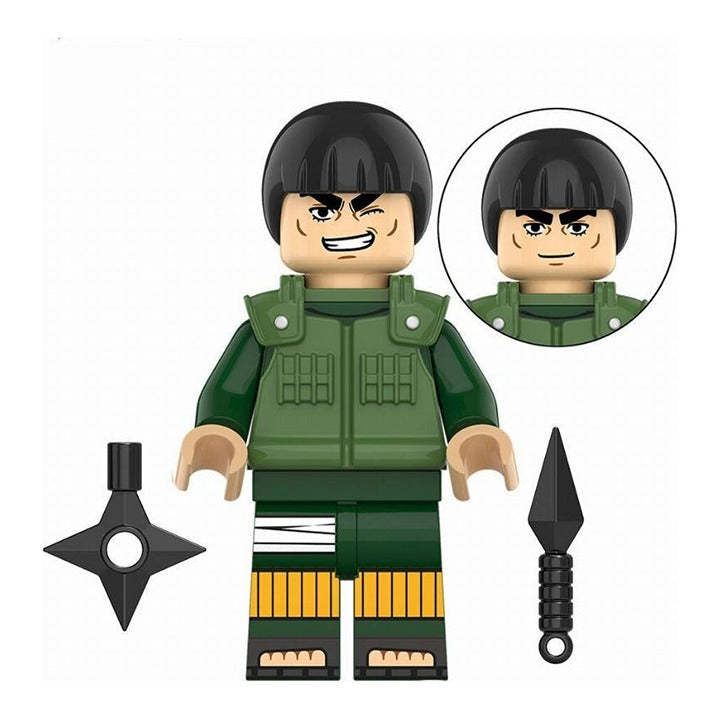 Might Guy / Jonin / Green Flak Vest / Naruto / Minifigure / LEGO Compatible