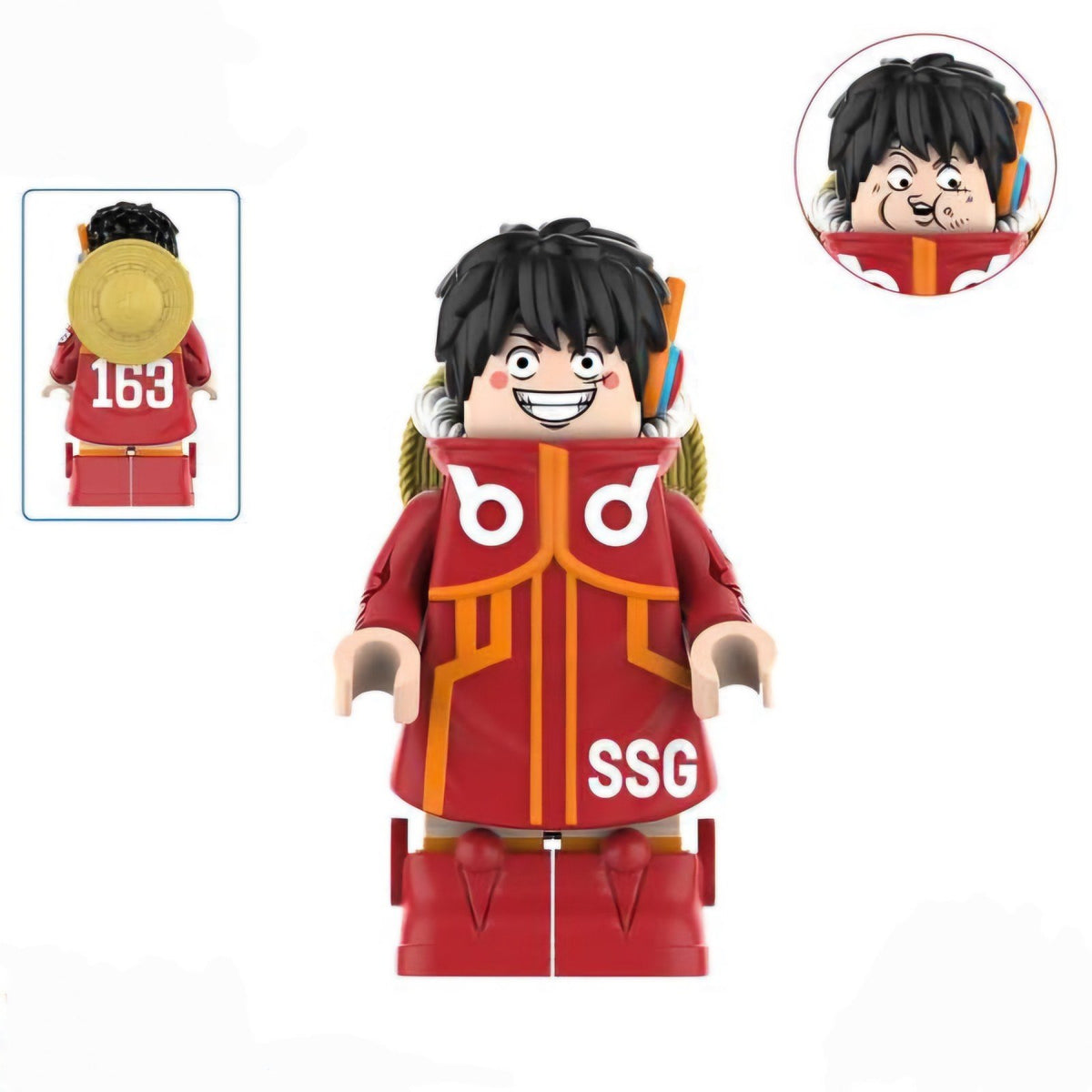 Egghead Luffy / One Piece LEGO compatible minifigure