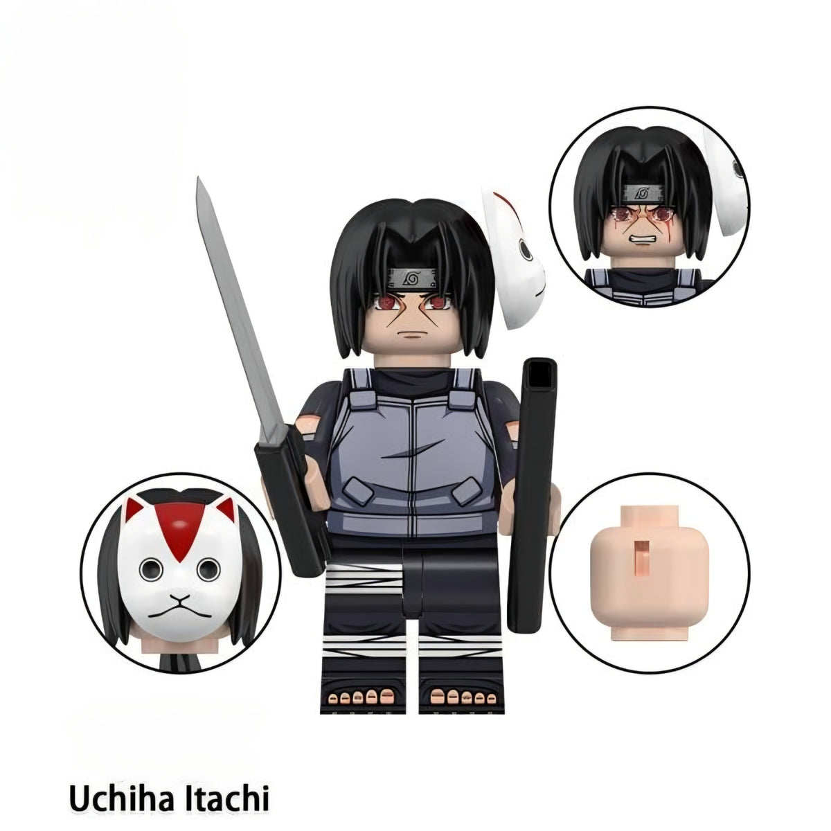 ANBU Itachi Uchiha / Naruto / Anime LEGO compatible minifigure