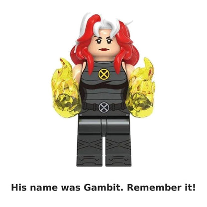 Rogue X-Men '97 / Red Hair / Flaming Hands / Minifigure / LEGO Compatible