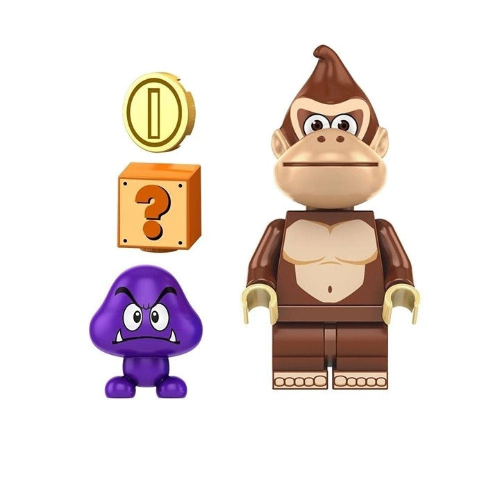 Donkey Kong / Goomba & ? Block / Super Mario LEGO compatible minifigure