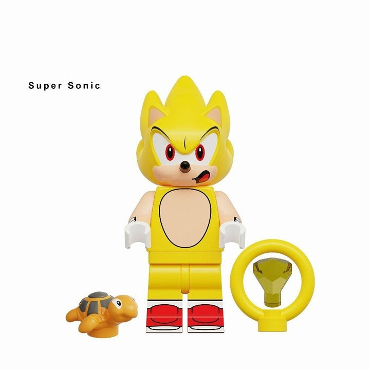 Super Sonic / Golden / Ring & Turtle / Sonic LEGO compatible minifigure