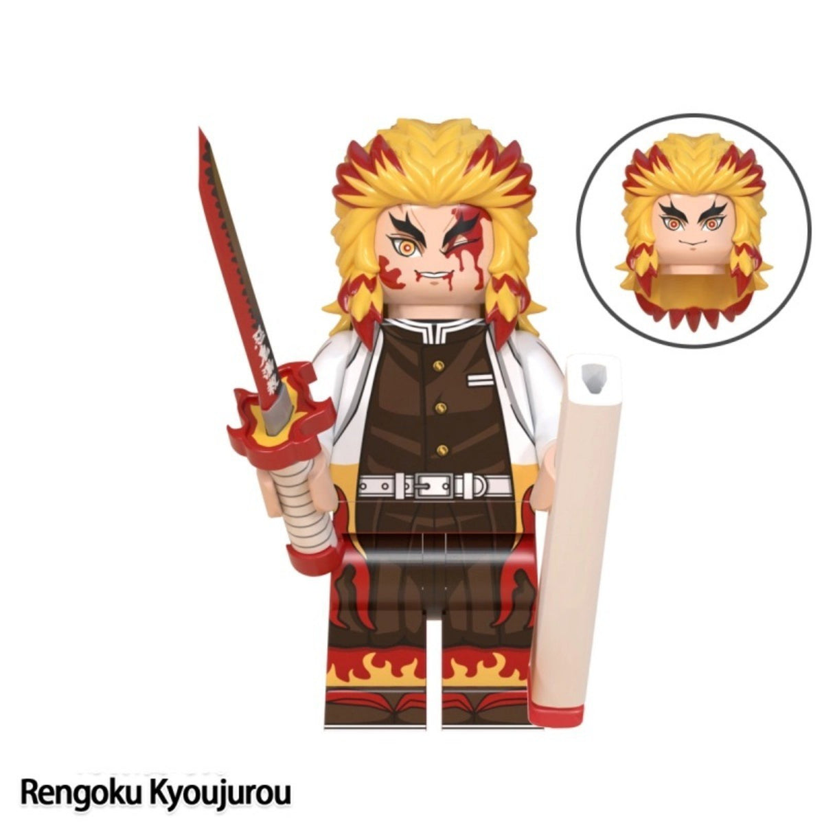Kyojuro Rengoku / Demon Slayer LEGO compatible minifigure
