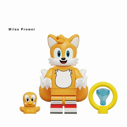 Tails / Miles Prower / Ring & Chick / Sonic LEGO compatible minifigure