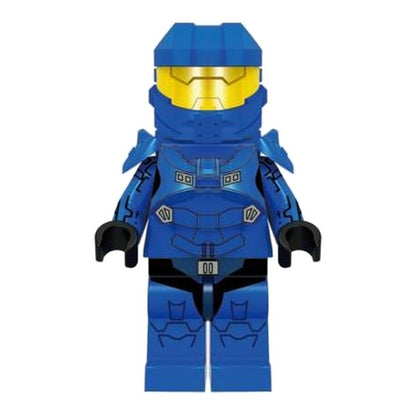 Blue Halo Spartan / Halo / Minifigure / LEGO Compatible