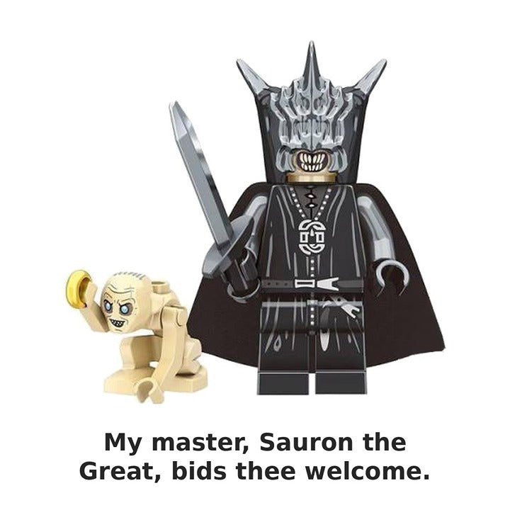 Mouth of Sauron and Gollum / Lord of the Rings / Minifigure / LEGO Compatible