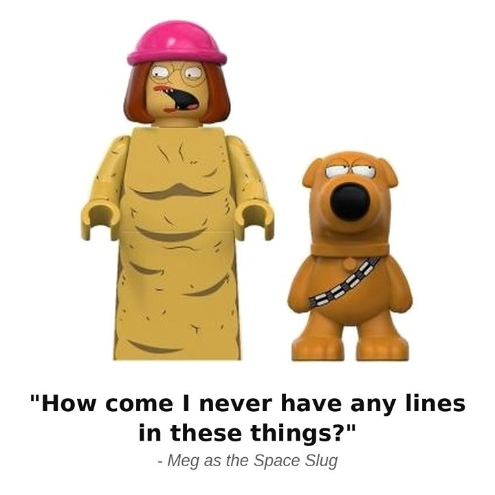 Meg Griffin Space Slug Family Guy Star Wars Minifigure / LEGO Compatible