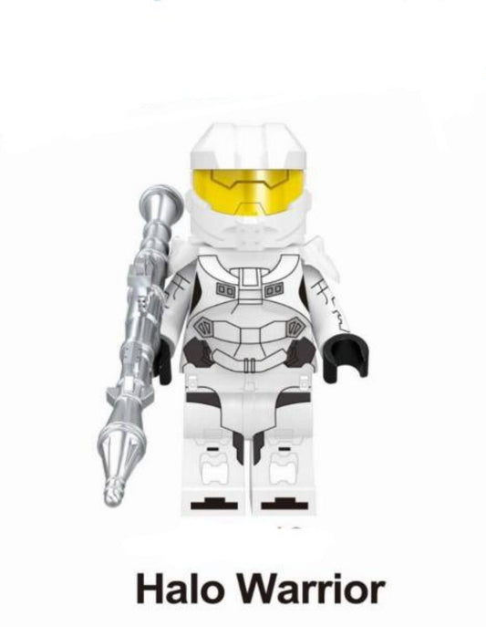 White Halo Spartan / Gaming Armor LEGO compatible minifigure