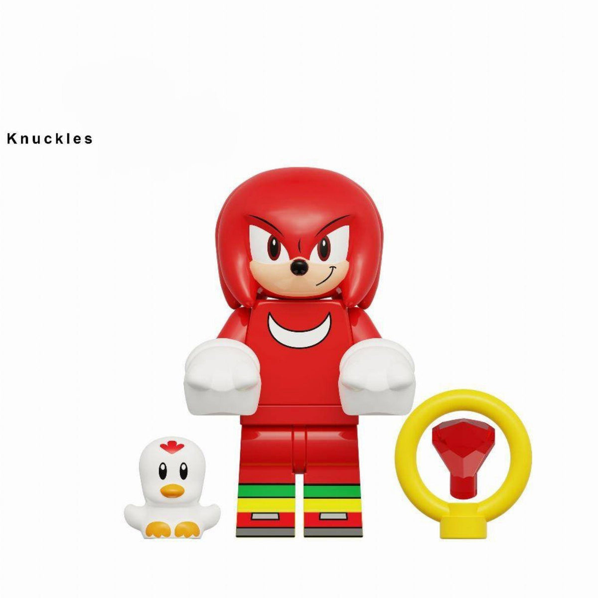 Knuckles, Chao & Master Emerald / Sonic LEGO compatible minifigure