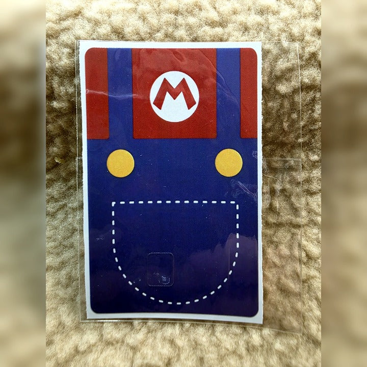 Mario Overalls Credit Card Skin Sticker