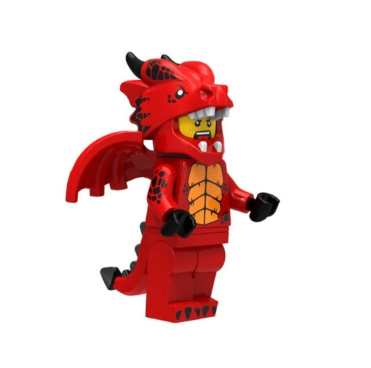 Little Red Dragon / Cosplayer / Fantasy / Minifigure / LEGO Compatible