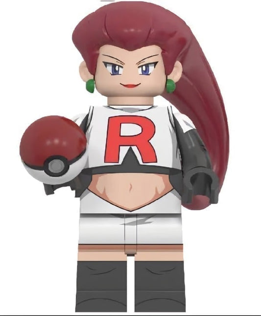 Team Rocket Jessie / Pokemon / Team Rocket LEGO compatible minifigure