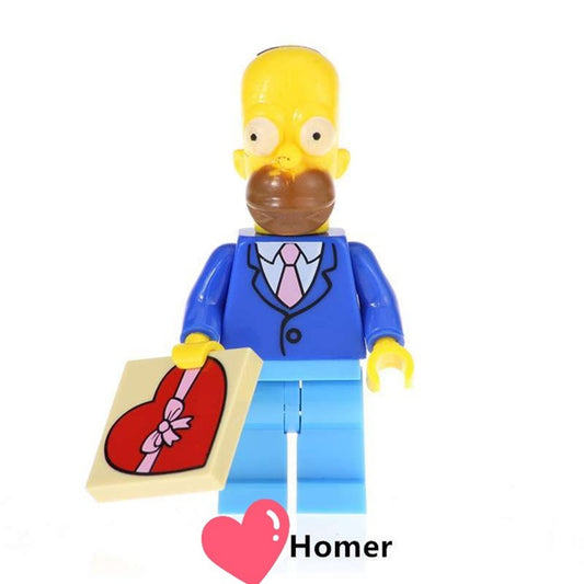 Lover Boy Homer - The Simpsons - Minifigure - Lego Compatible