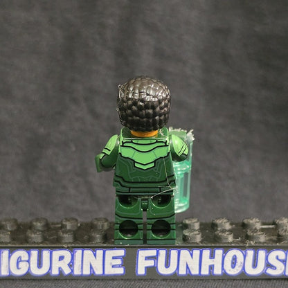 John Stewart Green Lantern with Construct / Minifigure / LEGO Compatible