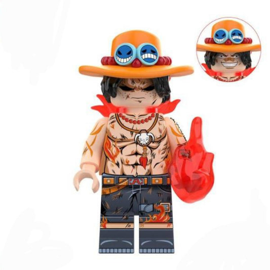 Portgas D. Ace / Fire Fist / Tattoo / One Piece LEGO compatible minifigure