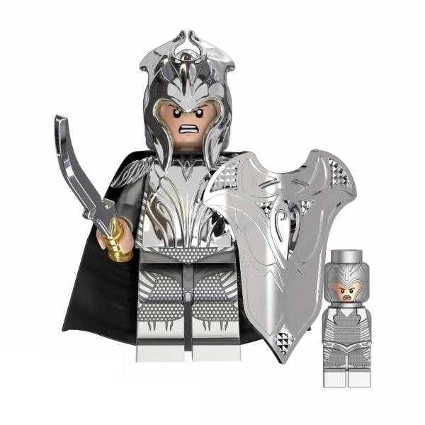 Silver Elven Swordsman - LOTR - Minifigure - Lego Compatible