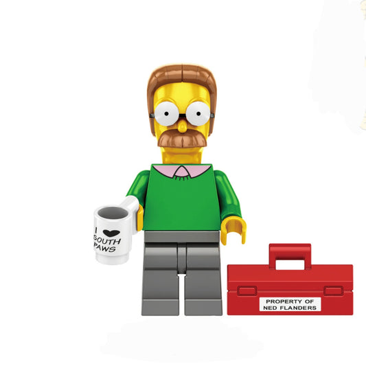 Ned Flanders / The Simpsons / Minifigure / LEGO Compatible