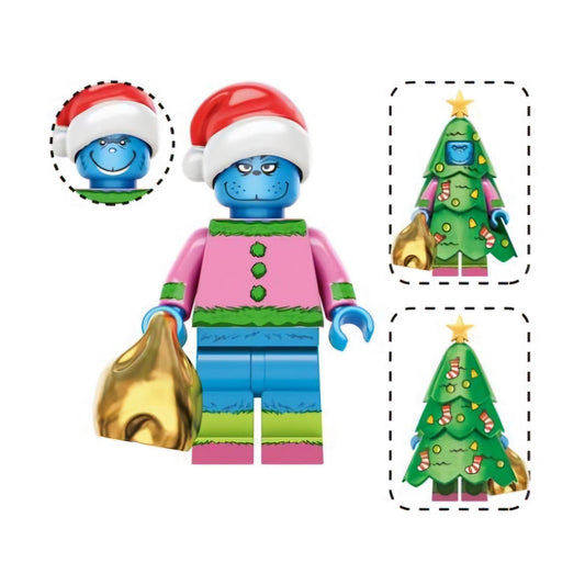 Blue Grinch / Christmas / Holiday LEGO compatible minifigure