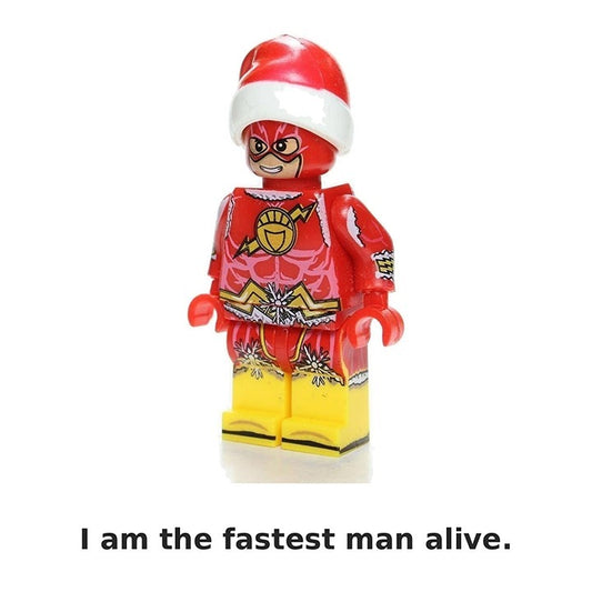 Christmas Flash / Ugly Sweater / DC / Minifigure / LEGO Compatible