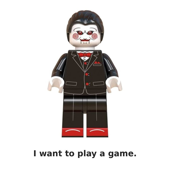 Billy the Puppet / Saw / Horror / Minifigure / LEGO Compatible
