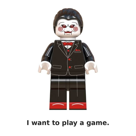 Billy the Puppet / Saw / Horror / Minifigure / LEGO Compatible
