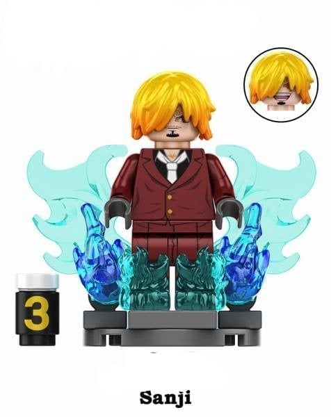 Vinsmoke Sanji Red / One Piece LEGO compatible minifigure