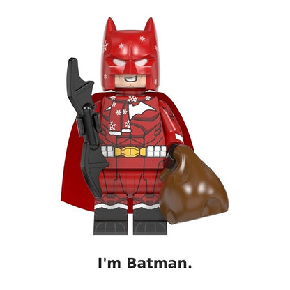 Christmas Batman / Snowflake Sweater / DC / Minifigure / LEGO Compatible