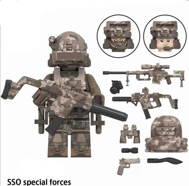 SSO Special Forces Soldier / Military Minifigure / LEGO Compatible